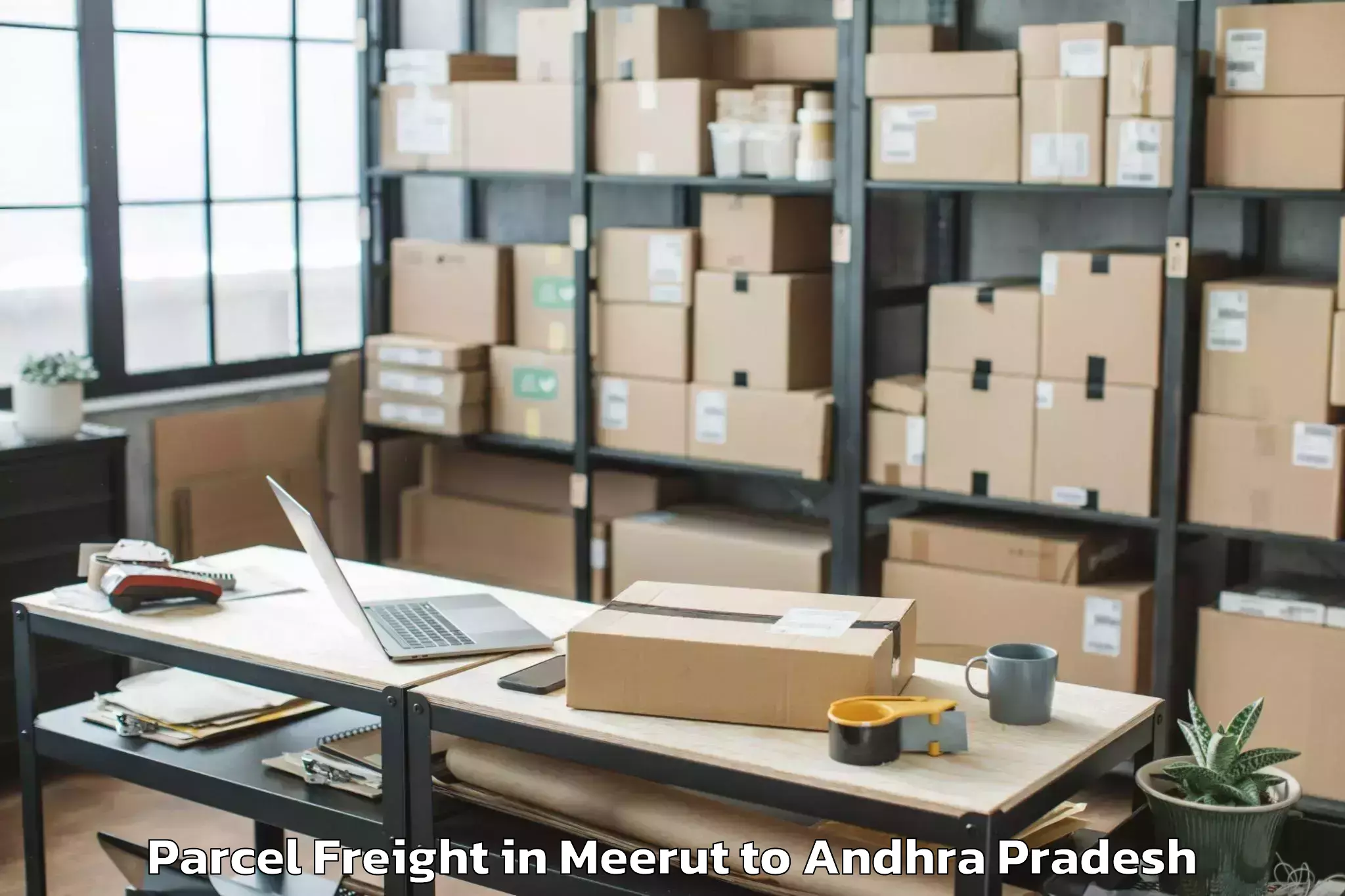 Easy Meerut to Mudinepalle Parcel Freight Booking